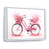 Candy Cruise Pink Bicycle - Bicycle Canvas Wall Art