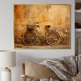 Caramel Commute Bicycle - Bicycle Canvas Wall Art