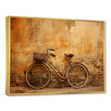 Caramel Commute Bicycle - Bicycle Canvas Wall Art