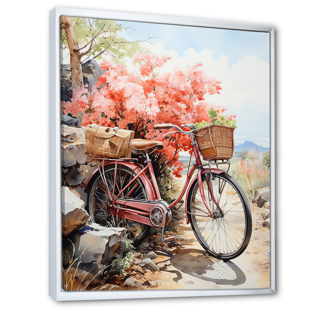 Coral Cruise Bicycle - Bicycle Canvas Wall Art