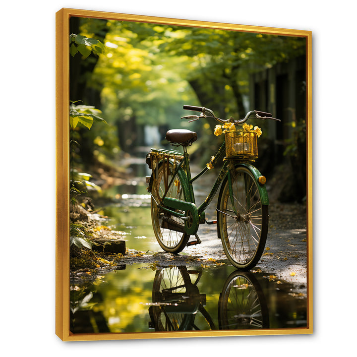 Emerald Excursion Bicycle - Bicycle Canvas Wall Art