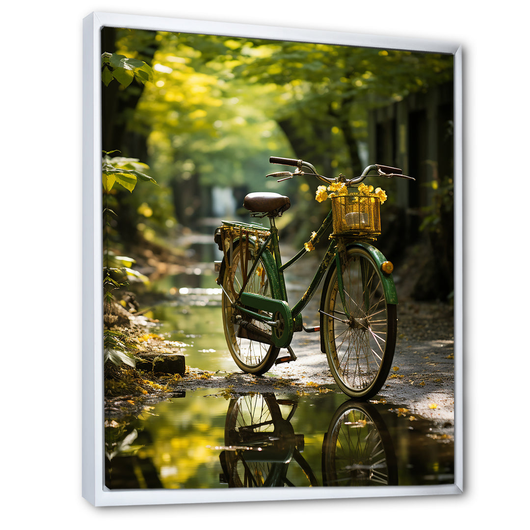 Emerald Excursion Bicycle - Bicycle Canvas Wall Art