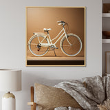 Ivory Itinerary Bicycle - Bicycle Canvas Wall Art