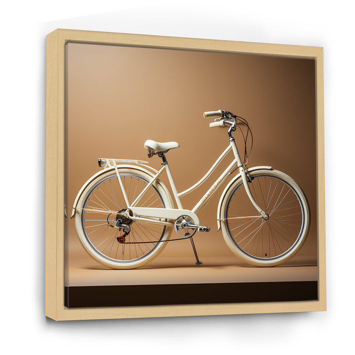 Ivory Itinerary Bicycle - Bicycle Canvas Wall Art
