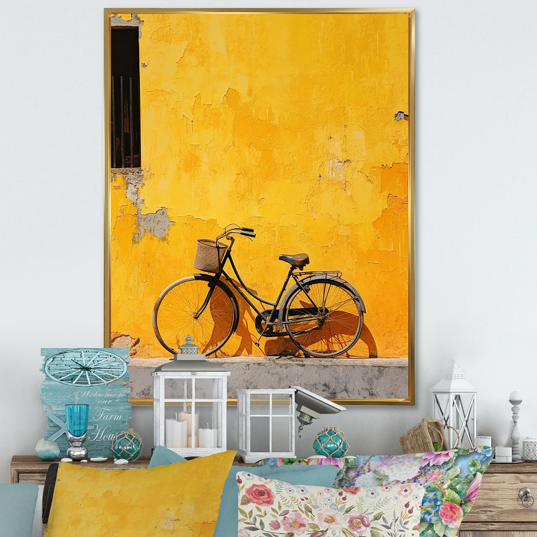 Lemon Leisure Bicycle - Bicycle Canvas Wall Art