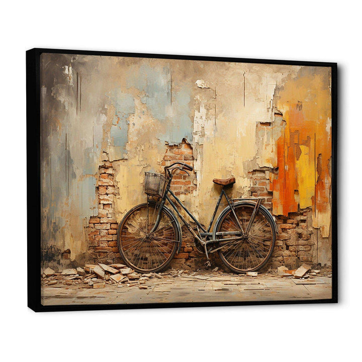Rustic Vintage Bicycle Ride - Transportation Canvas Wall Art