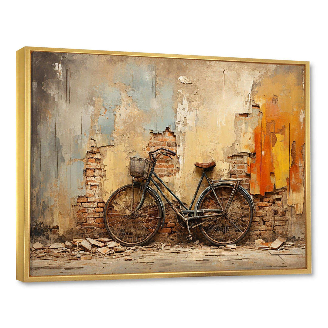 Rustic Vintage Bicycle Ride - Transportation Canvas Wall Art