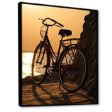 Sunset Spin - Bicycle Canvas Wall Art