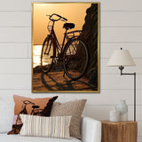 Sunset Spin - Bicycle Canvas Wall Art