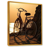Sunset Spin - Bicycle Canvas Wall Art