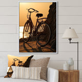 Sunset Spin - Bicycle Canvas Wall Art