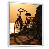 Sunset Spin - Bicycle Canvas Wall Art