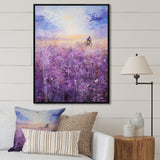 Violet Voyage - Bicycle Canvas Wall Art