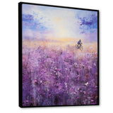 Violet Voyage - Bicycle Canvas Wall Art