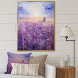 Violet Voyage - Bicycle Canvas Wall Art