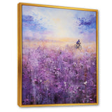 Violet Voyage - Bicycle Canvas Wall Art