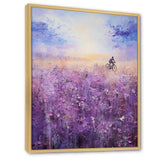 Violet Voyage - Bicycle Canvas Wall Art