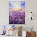 Violet Voyage - Bicycle Canvas Wall Art