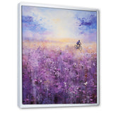 Violet Voyage - Bicycle Canvas Wall Art