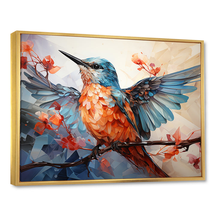 Geometric Birds In Cubist Skies - Bird Canvas Wall Art