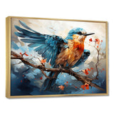 Geometric Birds In Cubist Skies I - Animals Canvas Wall Art