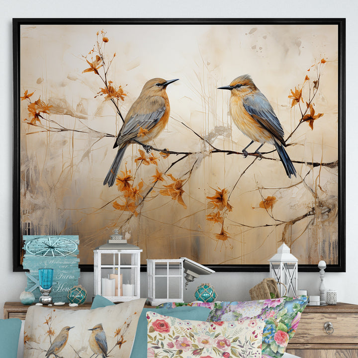 Minimalism Birds Paradise - Bird Floral Wall Art Prints