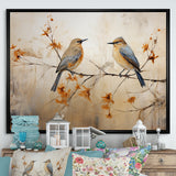 Minimalism Birds Paradise - Bird Floral Wall Art Prints