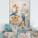 Minimalism Birds Paradise Floral Scenery - Bird Floral Home Decor Art