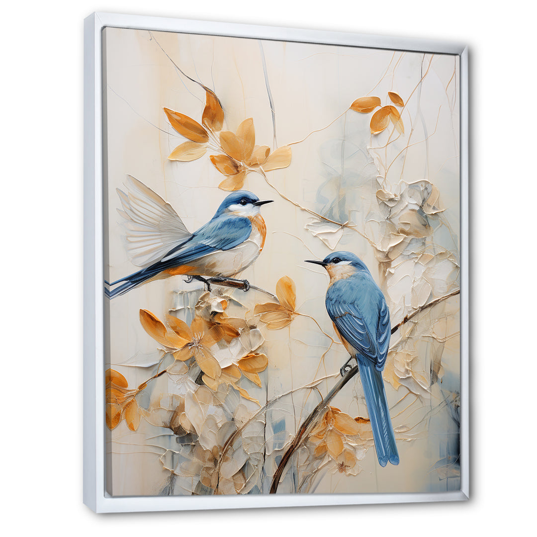 Minimalism Birds Paradise Floral Scenery - Bird Floral Home Decor Art