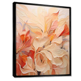 Minimalism Peach Flowers - Floral Canvas Wall Art