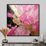 Minimalism Pink Gold Poteries I - Abstract Canvas Wall Art