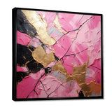 Minimalism Pink Gold Poteries I - Abstract Canvas Wall Art