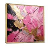 Minimalism Pink Gold Poteries I - Abstract Canvas Wall Art