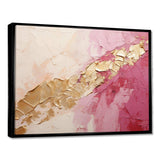 Pink Gold Minimalism Poteries I - Abstract Canvas Wall Art