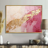 Pink Gold Minimalism Poteries I - Abstract Canvas Wall Art