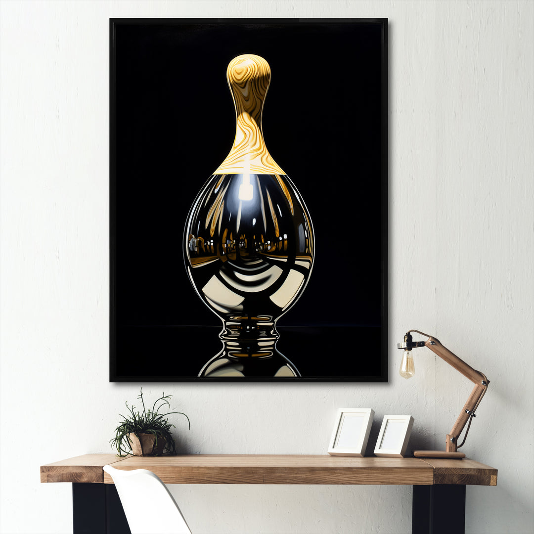 Onyx Overturn - Bowling Canvas Wall Art