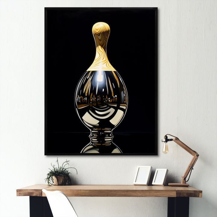 Onyx Overturn - Bowling Canvas Wall Art