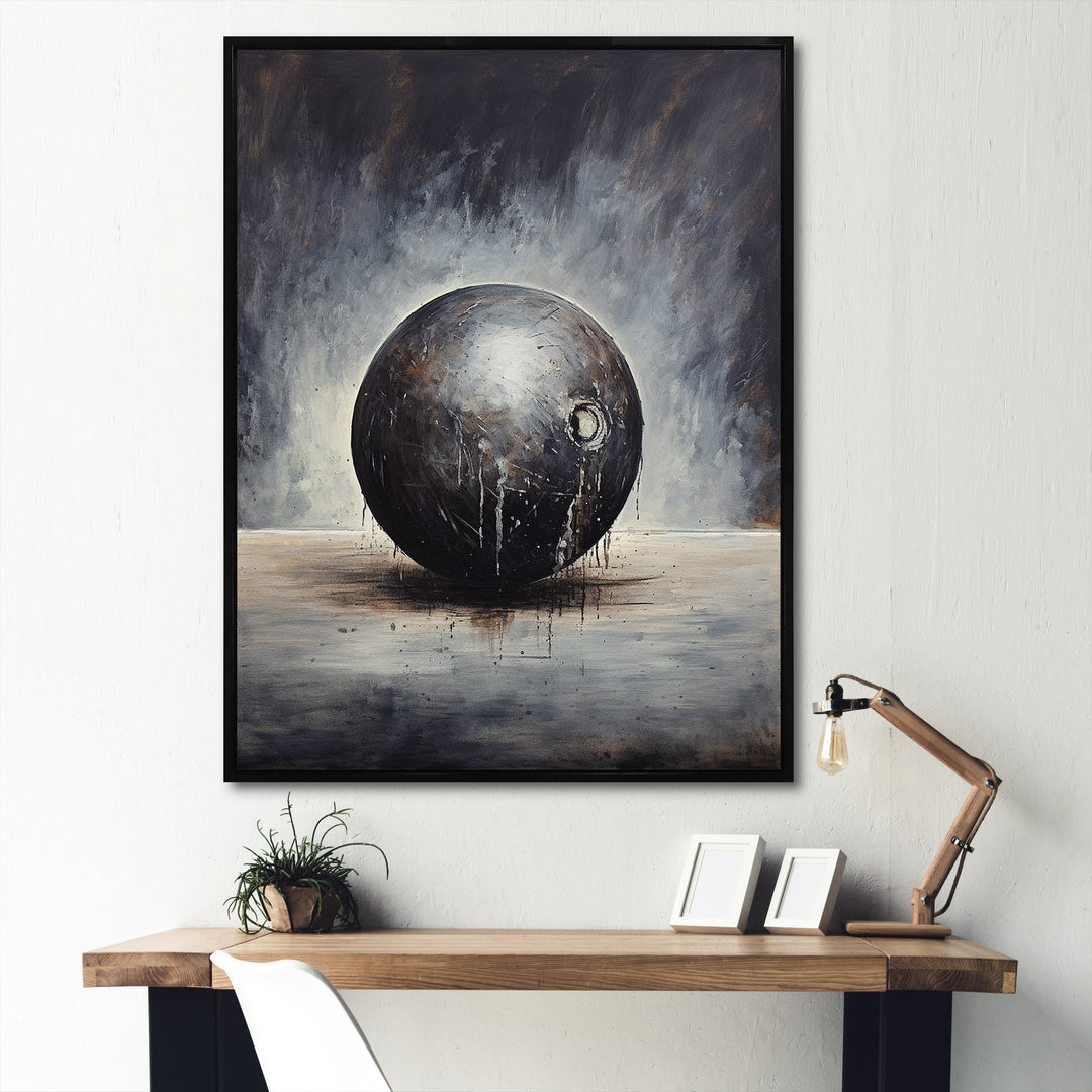 Bowling Slate Strike - Bowling Canvas Wall Art