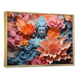 Blooming Buddhism Statue I - Spiritual Canvas Wall Art