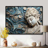 Religious Buddhism Statue I - Spiritual Canvas Wall Art