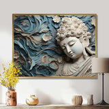 Religious Buddhism Statue I - Spiritual Canvas Wall Art