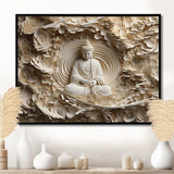 Simple Buddhism Statue I - Spiritual Canvas Wall Art