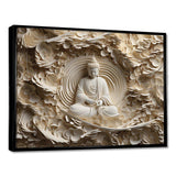 Simple Buddhism Statue I - Spiritual Canvas Wall Art