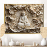 Simple Buddhism Statue I - Spiritual Canvas Wall Art