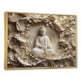 Simple Buddhism Statue I - Spiritual Canvas Wall Art