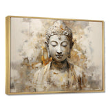 Simple Buddhism Statue II - Spiritual Canvas Wall Art