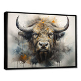 Buffalo Bison Head I - Animals Canvas Wall Art