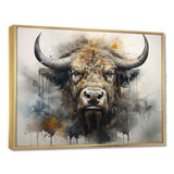 Buffalo Bison Head I - Animals Canvas Wall Art