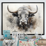 Minimalism Buffalo Bison Head - Buffalo Wall Decor