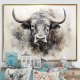 Minimalism Buffalo Bison Head - Buffalo Wall Decor